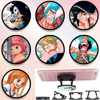 One Piece anime foldable grip socket phone holder