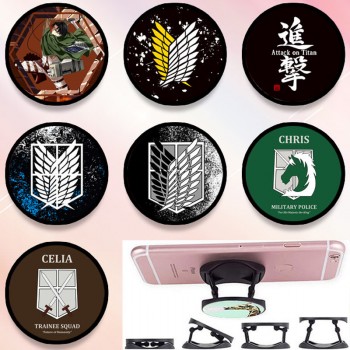 Attack on Titan anime foldable grip socket phone holder