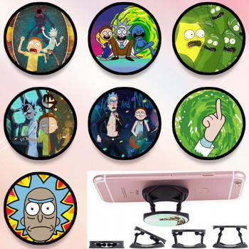 Rick and Morty anime foldable grip socket phone holder