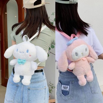 My Melody Cinnamoroll Kuromi anime plush backpack bag