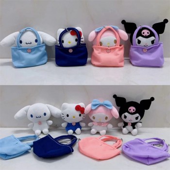 Sanrio Melody kitty Cinnamoroll Kuromi handbag anime plush doll