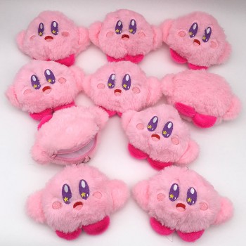 4.4inches Kirby anime plush wallets airbag set(10pcs a set)11CM