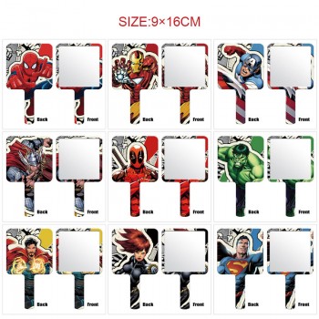 Super Hero Iron Spider-man Super Man Batman handheld makeup SPA salon compact cosmetic mirrors