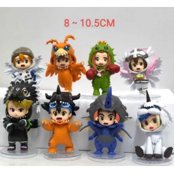 Digital monster Digimon Adventure anime figures set(8pcs a set)(OPP bag)