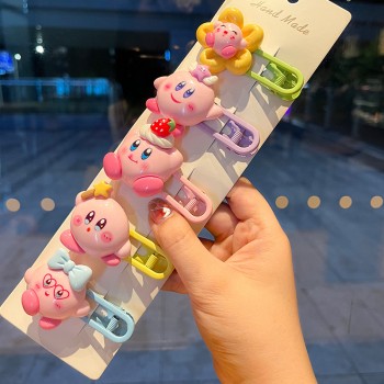 Kirby anime hairpins