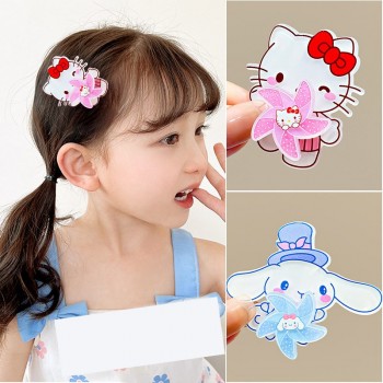 Sanrio Melody kitty Cinnamoroll Kuromi anime acrylic hairpins