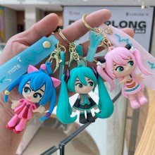 Hatsune Miku anime figure doll key chains