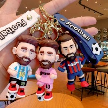 Football Messi figure doll key chains