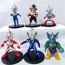 Ultraman anime figures set(6pcs a set)(OPP bag)
