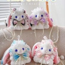 The rabbit anime plush satchel shoulder bag