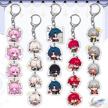 Honkai Star Rail game two-sided acrylic key chains