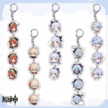 Genshin Impact game two-sided acrylic key chains