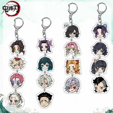 Demon Slayer anime two-sided acrylic key chains