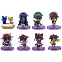 Card Captor Sakura anime figures set(8pcs a set)(OPP bag)