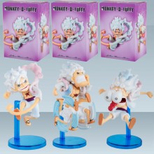 One Piece Luffy Nika Sun God Gear 5 anime figures set(3pcs a set)