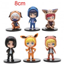 Naruto anime figures set(6pcs a set)(OPP bag)