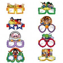 Dragon Ball anime cosplay paper glasses set(8pcs a...