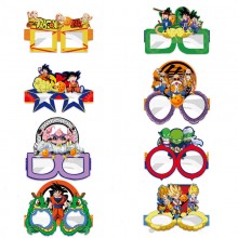 Dragon Ball anime cosplay paper glasses set(8pcs a set)