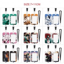 My Hero Academia ID cards holders cases lanyard key chain