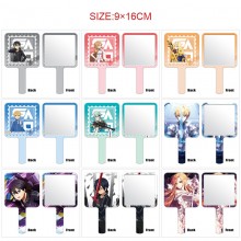 Sword Art Online anime handheld makeup SPA salon compact cosmetic mirrors