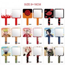 Naruto anime handheld makeup SPA salon compact cosmetic mirrors