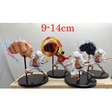 One Piece Monkey D Nika Luffy anime figures set(4pcs a set)(OPP bag)