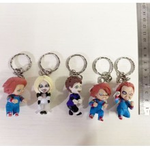 Child's Play Chucky anime figure doll key chains s...
