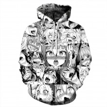 Ahegao anime hoodie