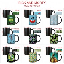 Rick and Morty anime color changing mug cup 400ml