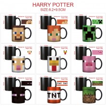 Minecraft game color changing mug cup 400ml