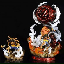 One Piece Monkey D Luffy Statue Gear 4 anime figures set