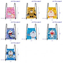 Doraemon anime drawstring backpack bags