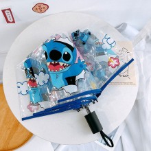 Stitch anime transparent umbrella