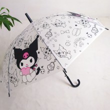 Melody Cinnamoroll Kuromi anime transparent umbrel...
