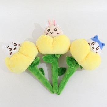 Chiikawa tulip bouquet anime plush doll 28cm