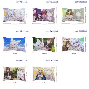 Chillin' in Another World with Level 2 Super Cheat Powers two-sided pillowcase 40*60CM