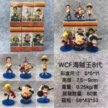 WCF One Piece anime figures set(6pcs a set)