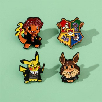 Pokemon Pikachu cos Harry potter anime alloy brooch pins