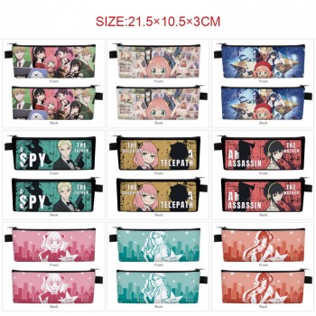 SPY x FAMILY anime PU zipper pen case pencil bag