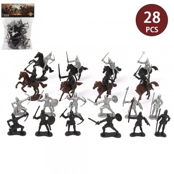 Medieval Warriors Soldiers and warhorses figures set(28pcs a set)