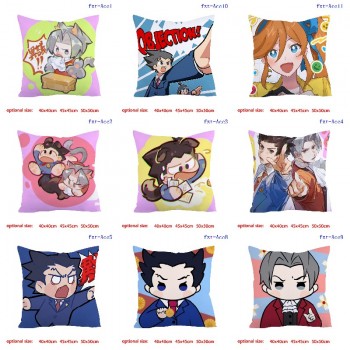 Ace Attorney anime two-sided pillow pillowcase 40CM/45CM/50CM