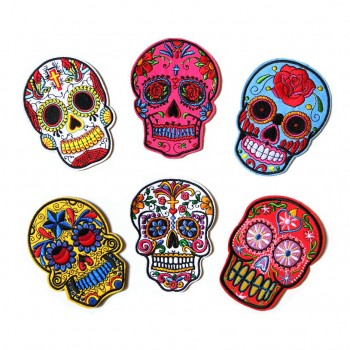 Skull anime cloth patches stickers