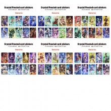 Genshin Impact game crystal frosted card skin stickers(10pcs a set)