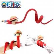 One Piece Luffy venom figure doll wire data line holder