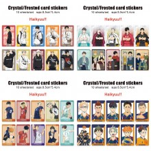 Haikyuu anime crystal frosted card skin stickers(1...