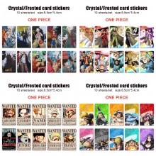 One Piece anime crystal frosted card skin stickers...