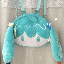 Hatsune Miku anime plush backpack bag