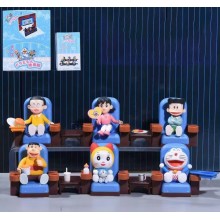 Doraemon watching movies anime figures set(6pcs a ...