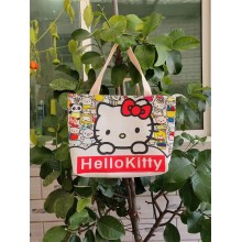 Hello kitty anime canvas handbag