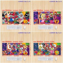 Super Mario anime big mouse pad mat 90/80/70/60/30cm